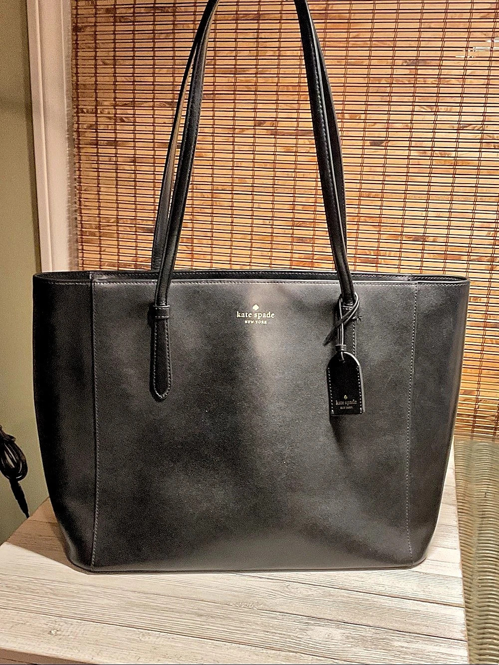 Kate Spade Schuyler Black Leather Medium Tote- EXCELLENT shoulder bag!
